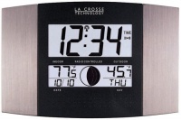 La Crosse Technology WS-8117U-IT-AL Atomic Wall Clock with Indoor/Outdoor Temperature