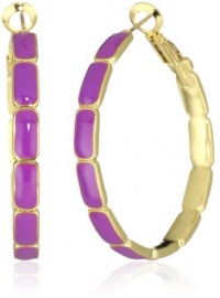 Kate Spade New York Park Guell Purple Hoops Earrings