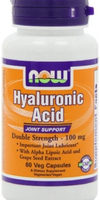 NOW Foods Hyaluronic Acid 100mg 2X Plus, 60 Vcaps