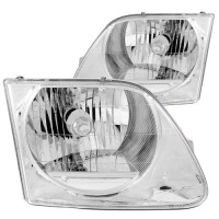 Anzo USA 111030 Ford F-150 Crystal Chrome Headlight Assembly - (Sold in Pairs)