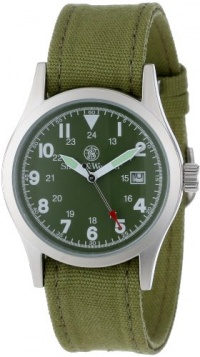 Smith & Wesson Men's SWW-1464-OD Military Multi Canvas Straps Watch