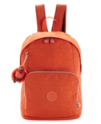 Pack it in: The Kipling backpack features a subtly crinkled texture for a relaxed, broken-in look.