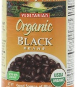 Westbrae Natural Vegetarian Organic Black Beans, 15 Ounce Cans (Pack of 12)