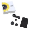 AGPtek® Detachable 3 in 1 Lens 180° Fisheye Lens + Wide Angle Lens + Macro Lens With Case For iPhone 5