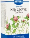 Alvita Red Clover Caffeine Free - 30 Tea Bags, 2 Pack