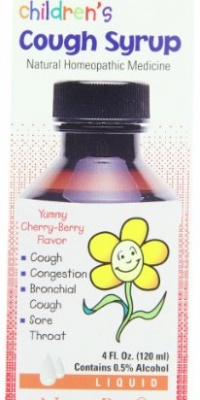 NatraBio Children's Cough Syrup, Liquid, Yummy Cherry-Berry Flavor, 4 Fluid Ounce (120 ml)