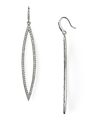 Make a statement without saying a word. You'll sparkle and shine in these ABS by Allen Schwartz pave drop earrings.