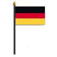 Germany 4 x 6 inch World Stick Flag made in the USA by Annin