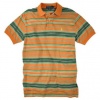 Polo Ralph Lauren Classic-Fit Muted Stripe Classic Orange Polo (Small)