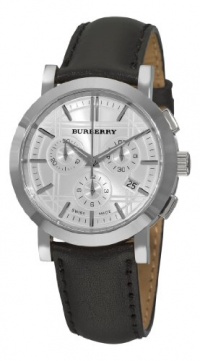 Burberry Men's BU1361 Heritage Gent Silver Chronograph Dial Watch