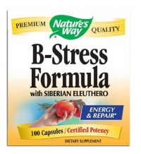 Nature's Way B-Stress with Siberian Eleuthero, 100 Capsules