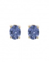 Effy Jewlery 14K Yellow Gold Tanzanite Stud Earrings, .65 TCW