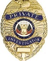 Official Private Investigator Shield Badge - Blackinton - Police Equipment Badges