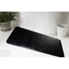 Carnation Home Fashions Medium 16-Inch by 28-Inch Rubber Bath Tub Mats, Black