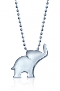 Alex Woo Little Luck Sterling Silver Elephant Pendant Necklace, 16