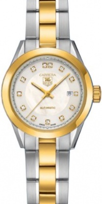 TAG Heuer Women's WV2450BD0797 Carrera Automatic Mother-Of-Pearl Dial Watch