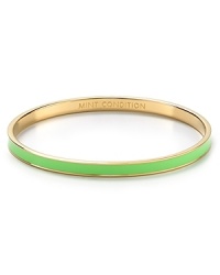 Crazy for color. This kate spade new york bangle is all about hue, engraved with some of the brand's favorite turns of phrase.