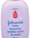 Johnson's Baby Bedtime Bubble Bath & Wash, 15 Ounce (Pack of 2)