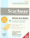 ScarAway Professional Grade Silicone Scar Treatment Sheets - Full Dr. Recommended 12 Week Supply 12 Multi-Use Patches with Free Storage Case Included