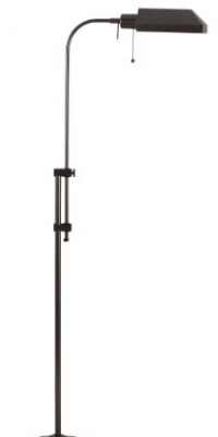 Cal Lighting BO-117FL-DB 100-Watt Adjustable-Height Pharmacy Floor Lamp, Dark Bronze