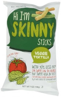 Hi I'm Skinny Sticks Veggie Tortilla, 7-Ounce