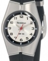 Armitron Unisex 25-6355SIL Black and Silver-Tone Easy to Read Sport Watch