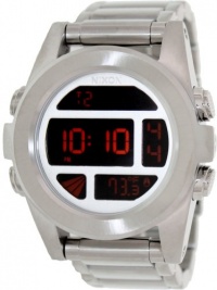 Nixon Unit SS Watch Silver/Red, One Size