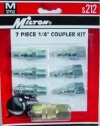 Milton M-Style Air Coupler and Plug Set - 1/4in. NPT, 7-Pcs., Model# S-212