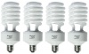 Full Spectrum Light Bulb - ALZO 45W CFL 5500K - Case of 4 - Daylight balanced - pure white light - 2800 Lumens