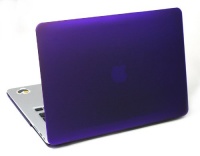 KHOMO Purple Rubberized Satin Soft Touch Hard Shell Case Cover for Apple MacBook Air 11'' For new 2010 2011 & 2012 models (including newly released Macbook air)