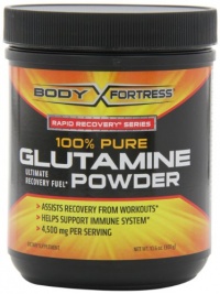 Body Fortress 100% Pure Glutamine Powder, 300 Grams