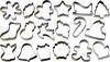 Wilton 2308-1132 Metal Cookie Cutter Set of 18