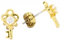 Juicy Couture Icons Gold Key Stud Earrings