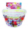 Bike Basket - Kid's Bicycle Basket with Three Motion Activated Blinking Flowers