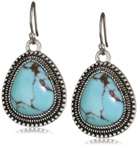 Lucky Brand Turquoise Set Stone Drop Earrings