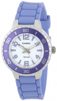 Casio Women's LTP1331-6AV Sport Purple Bezel and Matching Resin Strap Watch