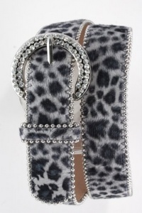 Trendy Fashion Jewelry - Animal Print Belt - By Fashion Destination (Grey) | Free Shipping