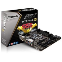 AS Rock PRO4-M LGA1155 Intel H77 Quad CrossFireX SATA3 USB3.0 A V GbE MATX Motherboard H77