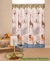 Inspirational Animals Fabric Shower Curtain