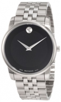 Movado Men's 0606504 Museum Stainless Steel Black Museum Dial Bracelet Watch