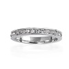 Bling Jewelry April Birthstone Sterling Silver CZ Eternity Band Ring