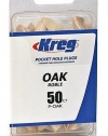 Kreg P-OAK Oak Plugs for Pockets, 50-Pack