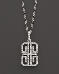 Diamonds set in 14K white gold symbol.