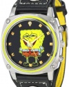 SpongeBob SquarePants Men's SBP628 Black Strap Watch