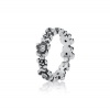 925 Sterling Silver Pandora Match Flower Clear CZ Ring Size 8