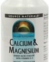 Source Naturals Calcium/Magnesium Chelate 200mg/100mg, 250 Tablets