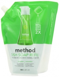 Method Dish Soap Refill, Cucumber, 36 Ounce (Pack of 2)