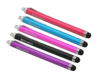 Aduro Capacitive Stylus Pen Pack of Black Blue Red Pink Purple Universal for Touch Screens, Apple iPad 2, iPad 3, New iPad, iPhone 4 / 4S, Kindle Fire, Motorola Xoom, Samsung Galaxy Tab, BlackBerry Playbook, Barnes and Noble Nook, Acer, ASUS