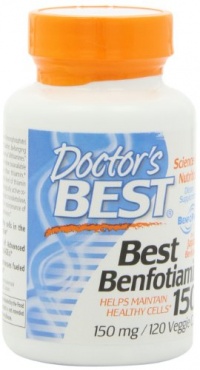 Doctor's Best Benfotiamine (150 mg), Vegetable Capsules, 120-Count