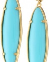 T Tahari  Essential Surfboard Turquoise Drop Earrings